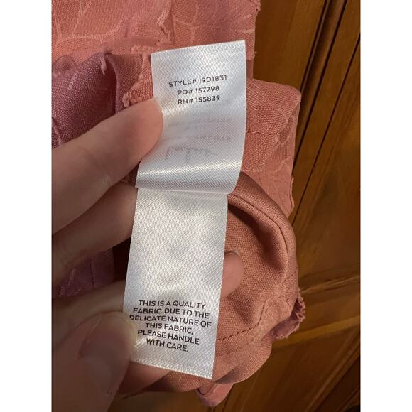 NWT Lulus Womens Days of Beauty Vintage Rose Pink Burnout Floral Skater Dress XS - Picture 6 of 12